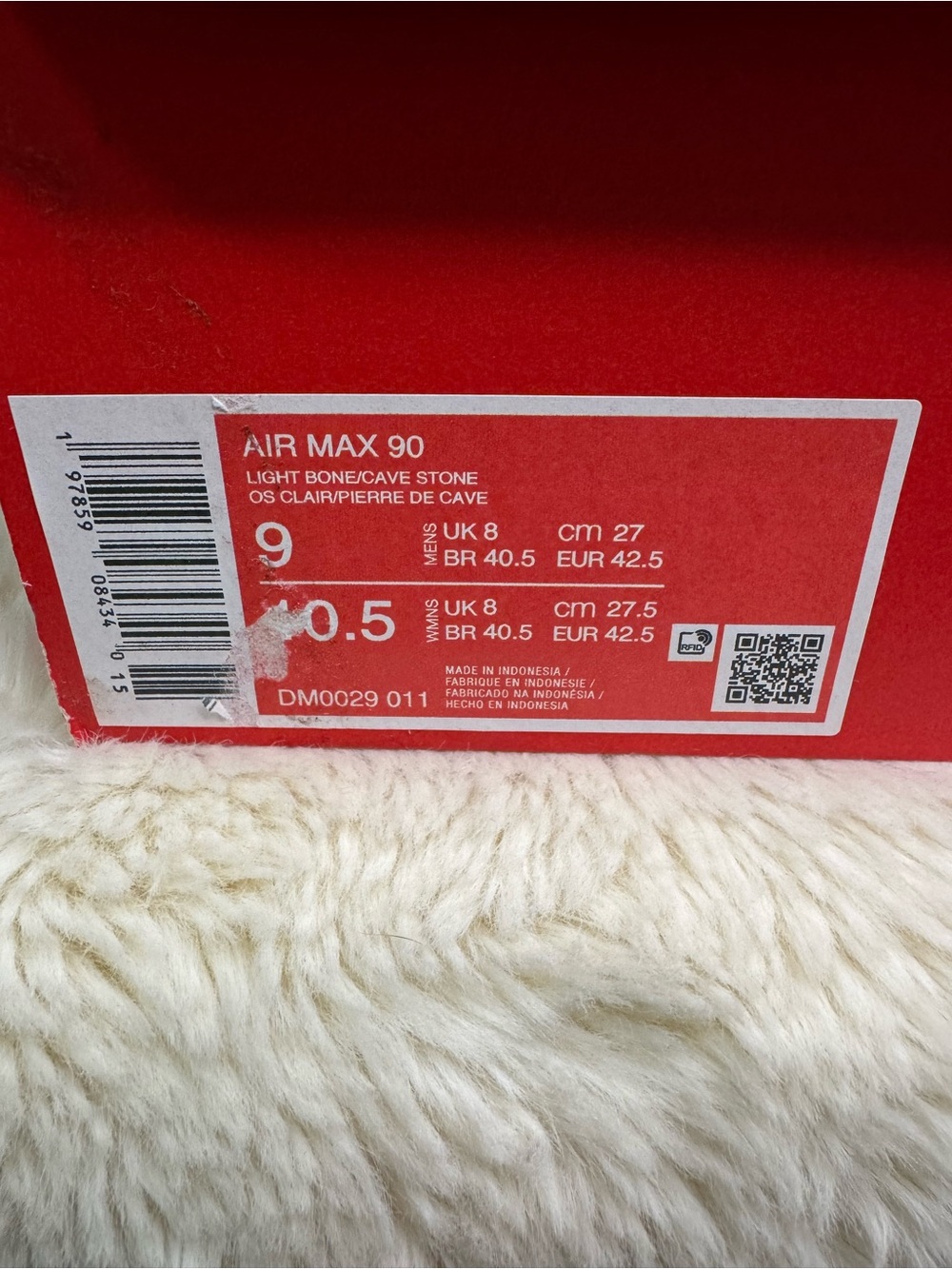 Nike Air Max 90 Neutral Olive Light Bone/College Grey Suede Sneakers DM0029-011 - Picture 6 of 6